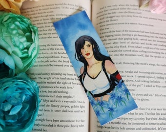 Fantasy Tifa Illustrated Bookmark, Video Game Bookmark