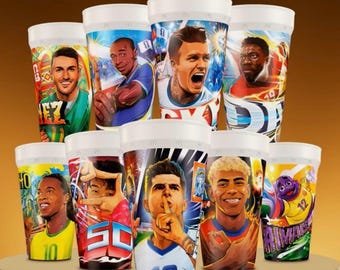 McDonald's FIFA World Cup Adult Happy Meal Cups Set (SEALED)  (Complete SET of 9)