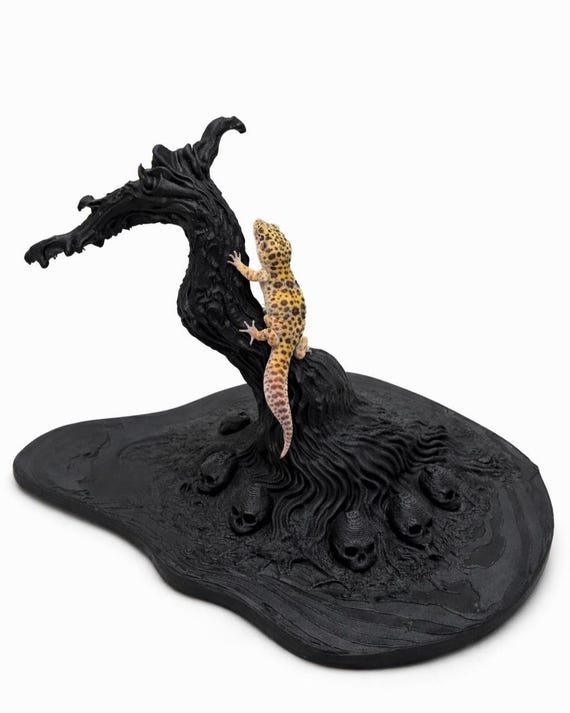 Gothic Dead Tree Reptile Climbing Decor | Climbing Enrichment for Gecko, Snake