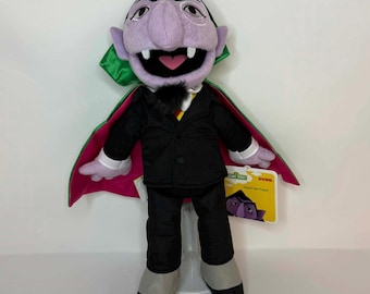 Sesame Street Count Von Count Plush Doll NWT