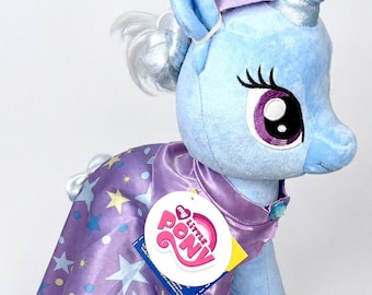 Rare My Little Pony G4 Trixie Lulamoon Build-A-Bear Plush NWT