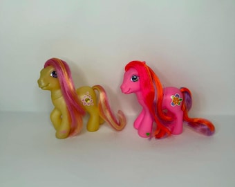 Vintage My Little Pony G3 Figures - Beachberry & Gem Blossom