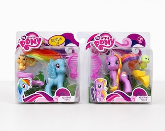 Rare My Little Pony G4 Brushable Rainbow Flash with Bonus Rainbow Dash Figure’s NIB