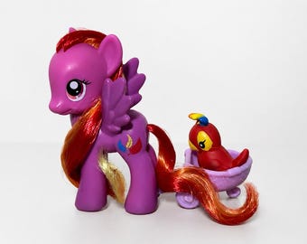 My Little Pony G4 Brushable Feathermay with Pet & Wagon Figure