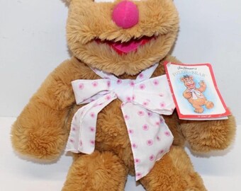 Rare Vintage The Muppets Fozzie Bear Plush NWT