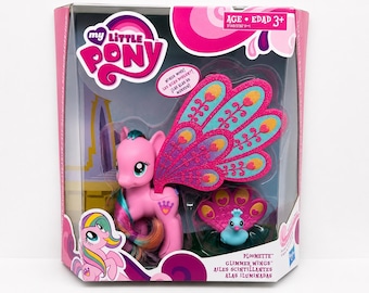 My Little Pony G4 Brushable Ploomette Glimmer Wings Figure NIB