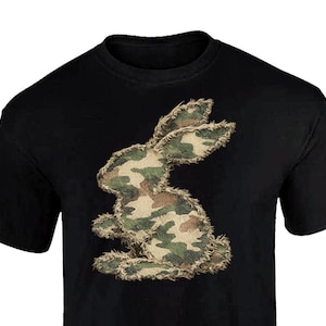 Camouflage Bunny PNG, Camo Easter Png, Bunny Faux Patchwork png, bunny camo png, Camo Bunny Png, Easter Png