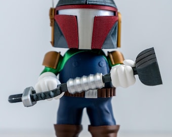Super Mario Boba Fett Mash-Up - 3D Printed Figure - 2 Sizes Available
