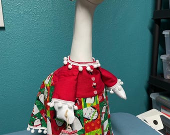 Jolly penguins Christmas goose dress