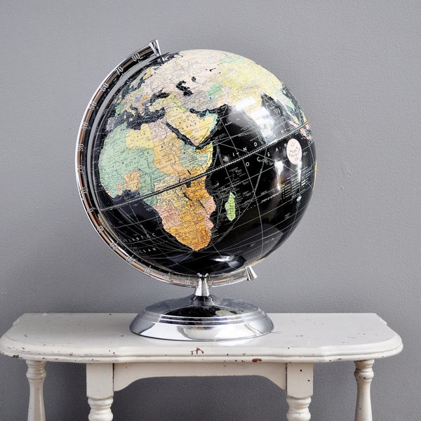 Weber Costello Black Oceans World Globe