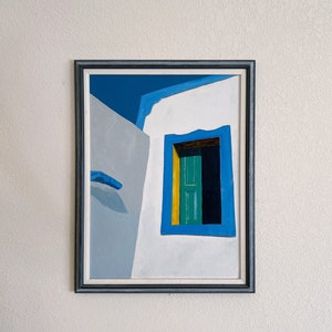 Vintage Framed Abstract Painting