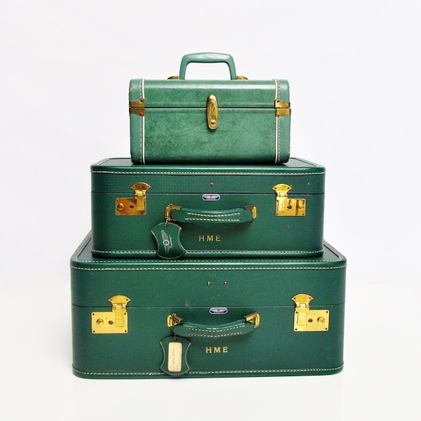 Forest Green American Tourister Luggage Set