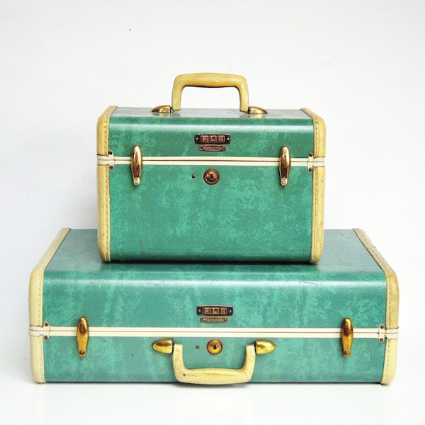 Sea Foam Green Samsonite Suitcase