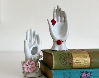 Paar Vintage Porzellan Hände