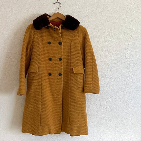 Vintage Tailored Talent Wool Button Up Coat - image 7
