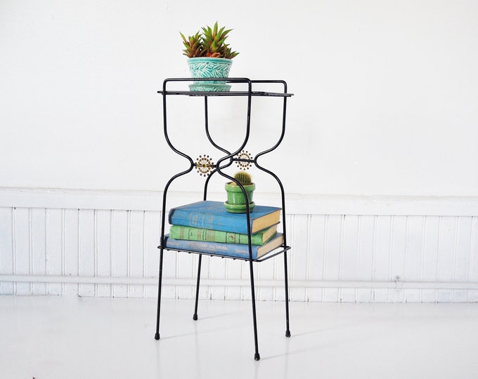 Midcentury Plant Stand / Magazine Rack Etsy