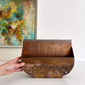 Vintage Handmade Folk Art Dustpan