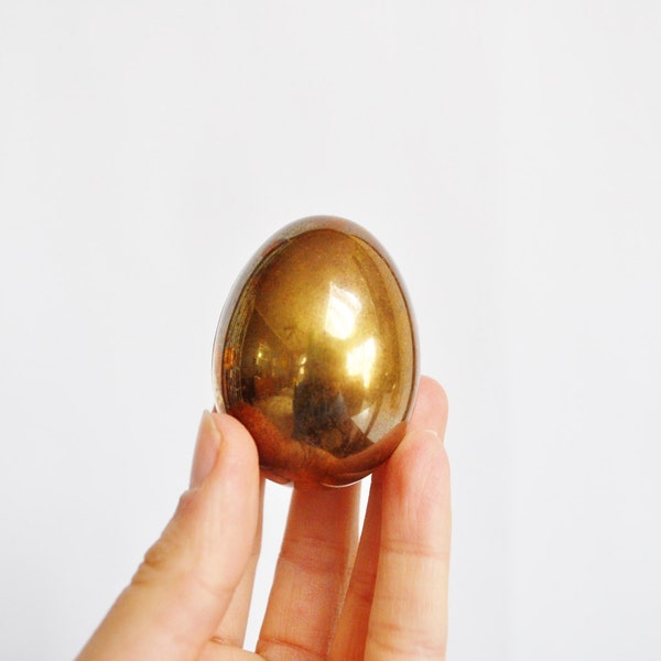 Vintage Brass Egg Container