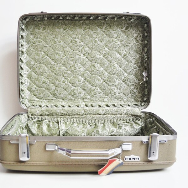 American Tourister Tiara Suitcase - Grey/Beige