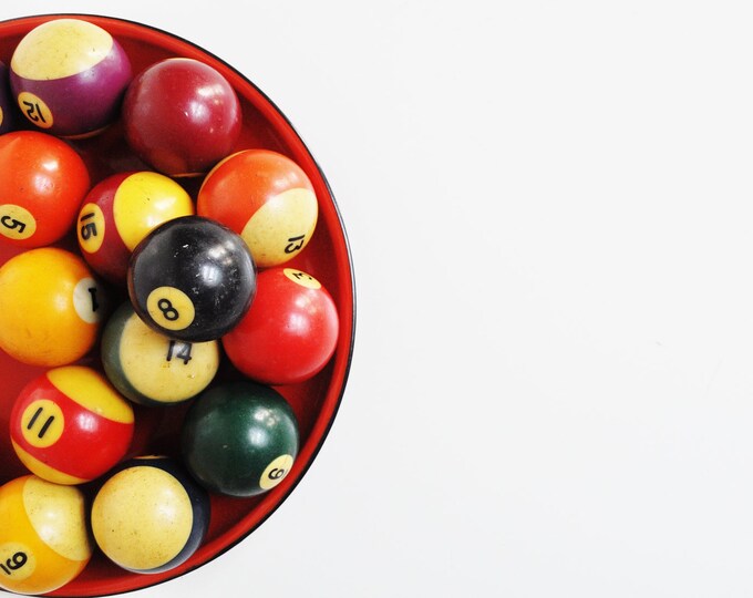 Vintage Billiard Balls Made in Belgium Etsy