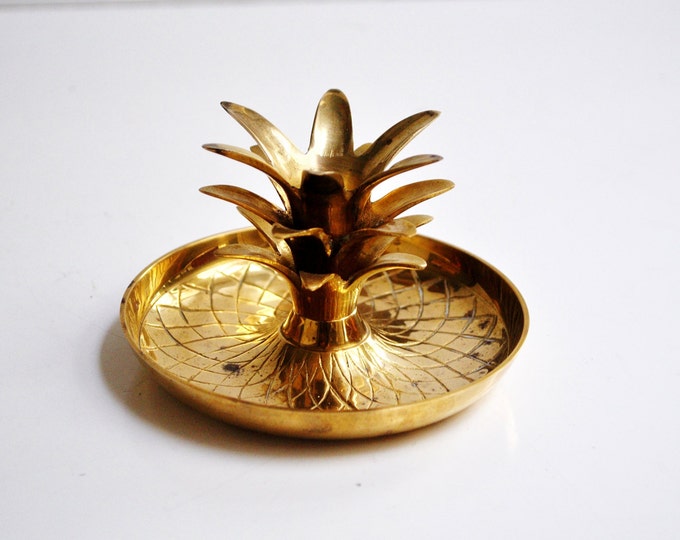 Brass Pineapple Candle Holder Etsy
