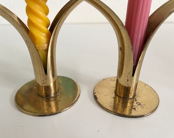 Ystad ll＊Candle stand＊・* Gunnar Ander for Ystad Metall Swedish Mid Century Modern