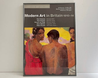 Modern Art in Britain Exhibition Poster - Circa 1997 - Cezanne Gauguin Van Gogh Matisse Picasso