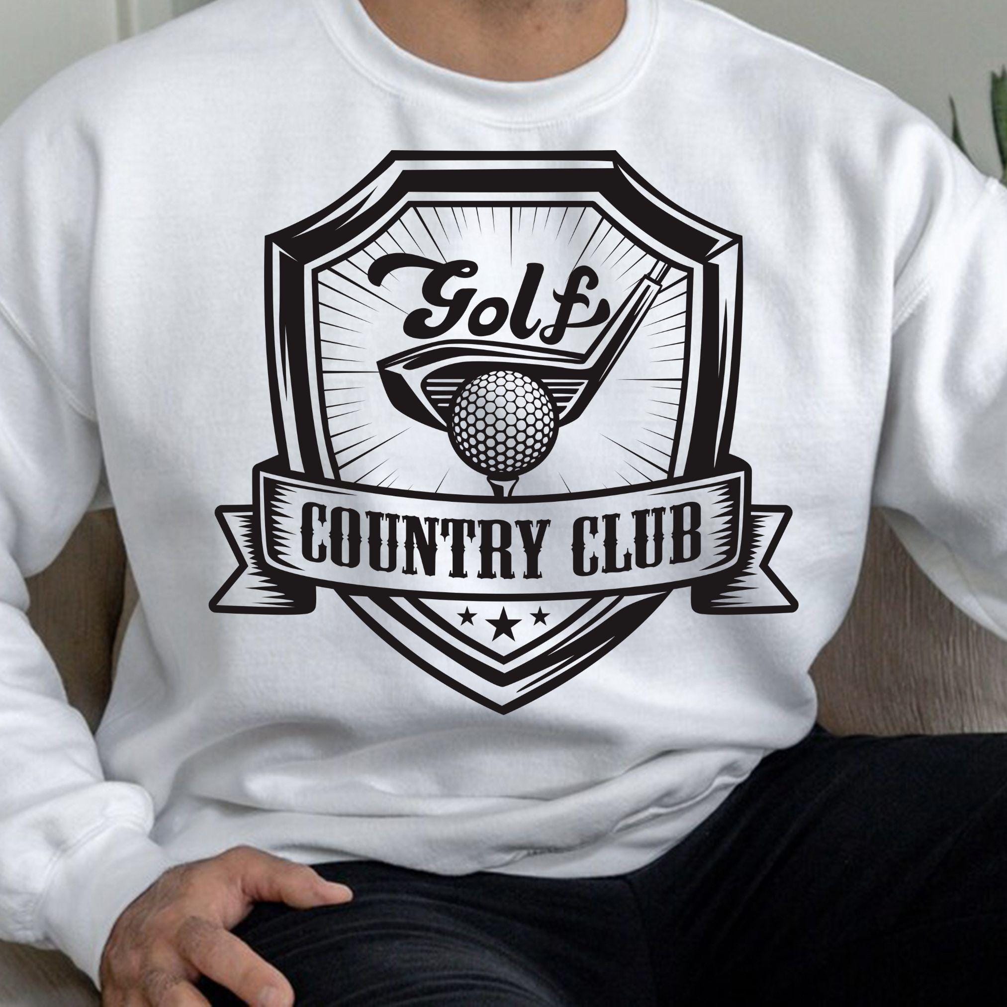 Golf Country Club Logo SVG: Shield Emblem Clipart (digital Download) - Etsy