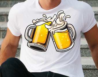 Beer Fest SVG Clipart, Beer Cheers Vector Graphics (Digital Download)