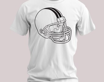 Football Helmet SVG Cut File: Sports Clipart Vector Graphics (Football Digital Download)