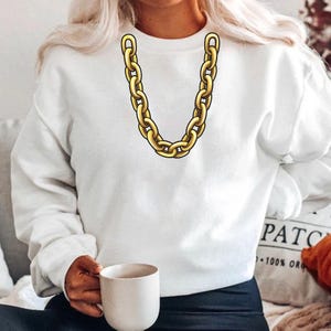 Gold Chain SVG: Hip Hop Jewelry Cut File (Digital Download)
