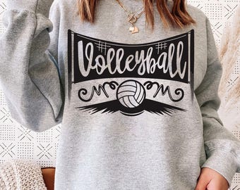 Volleyball Mom with Ball and Swirls Cut File (Digital Download)