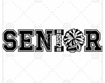 Senior 2027 Cheer Cut File (Digital Download)