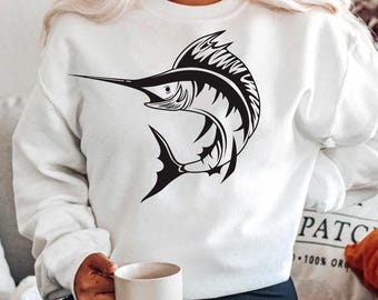 Sail Fish SVG Cut File: Fishing Clipart Vector Graphics (Sport Fishing Digital Download)