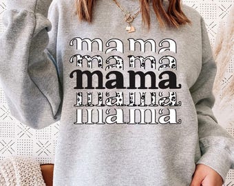 Mama SVG Cut File: Mom Life Clipart Vector Graphics (Digital Download)