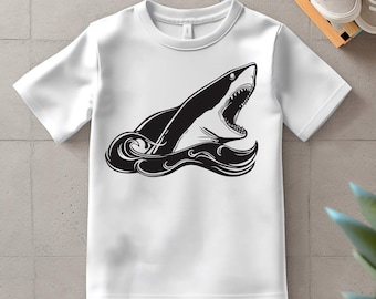 Shark SVG Cut File: Ocean Animal Clipart Vector Graphics (Digital Download)