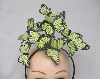 Sunny Yellow Monarch Butterfly Headpiece