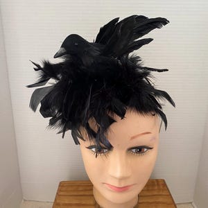 Black Bird Headpiece - Etsy display picture 3
