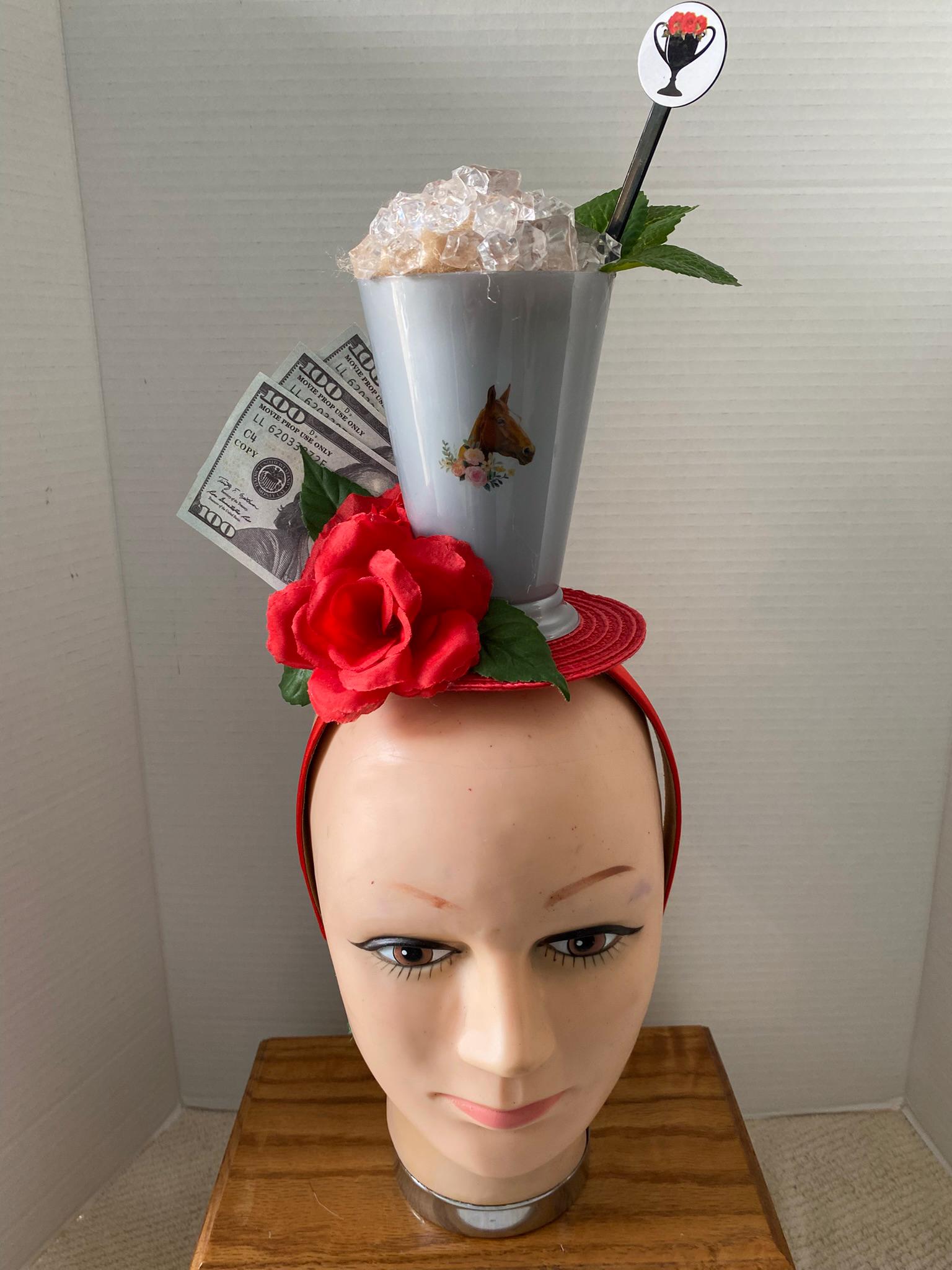 Stunning Fascinator Hat Floral Feather Showstopper Derby Preakness Belmont Belmont Stakes Fascinator Hat - Etsy main image 4