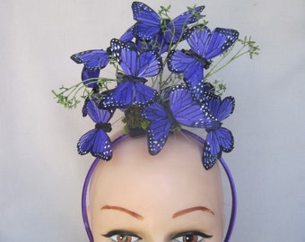 Royal Purple 3"  Monarch Butterfly Headpiece