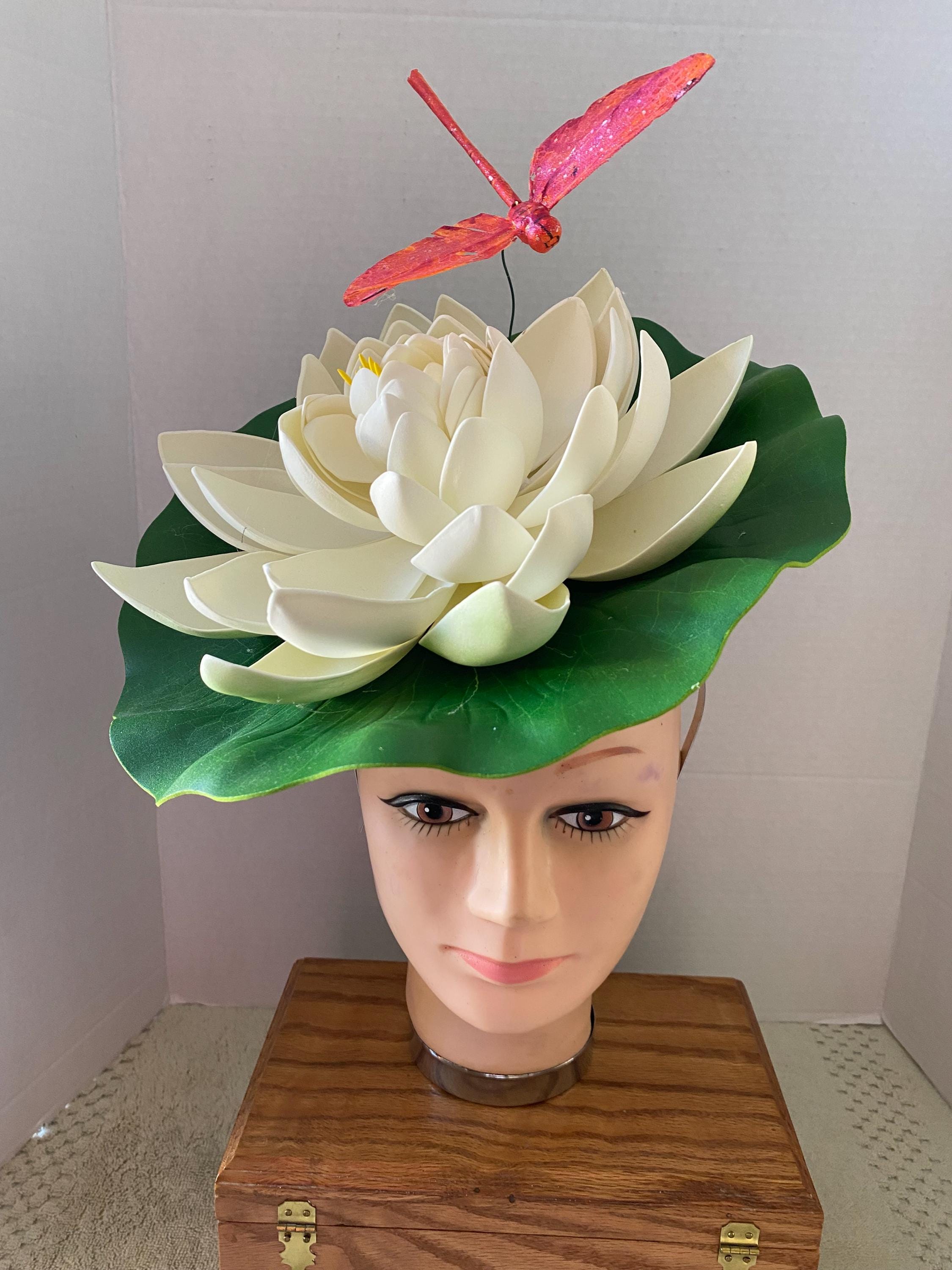 帽子 Water lily Water Lily Headpiece - Etsy