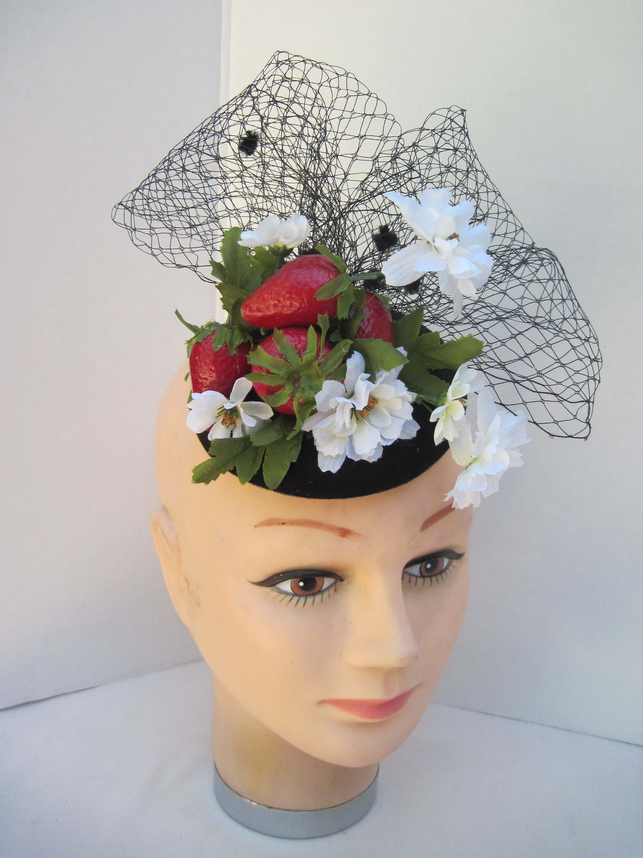 Delicious Strawberry Summer Fascinator 