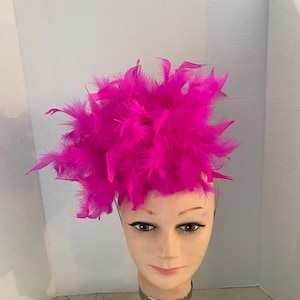 Hot Pink Feather Headpiece