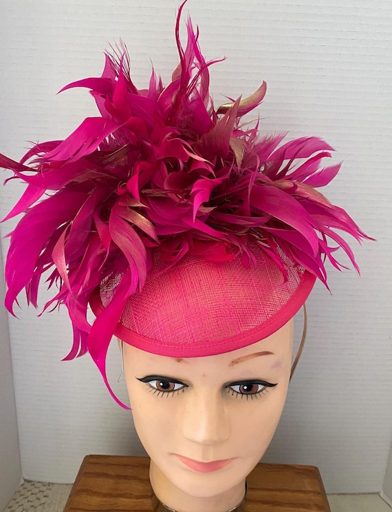 red and pink headpiece