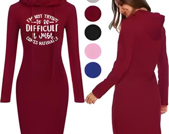 Sudadera con capucha y logotipo personalizado para mujer, de manga larga, informal, con bolsillos