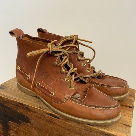 70’s / 80’s Timberland Lace Up Kiltie Tassel Boots
