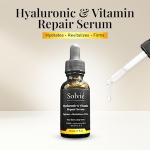 Hyaluronic Acid Face Serum | Vitamin Repair, Vegan, Cruelty-Free