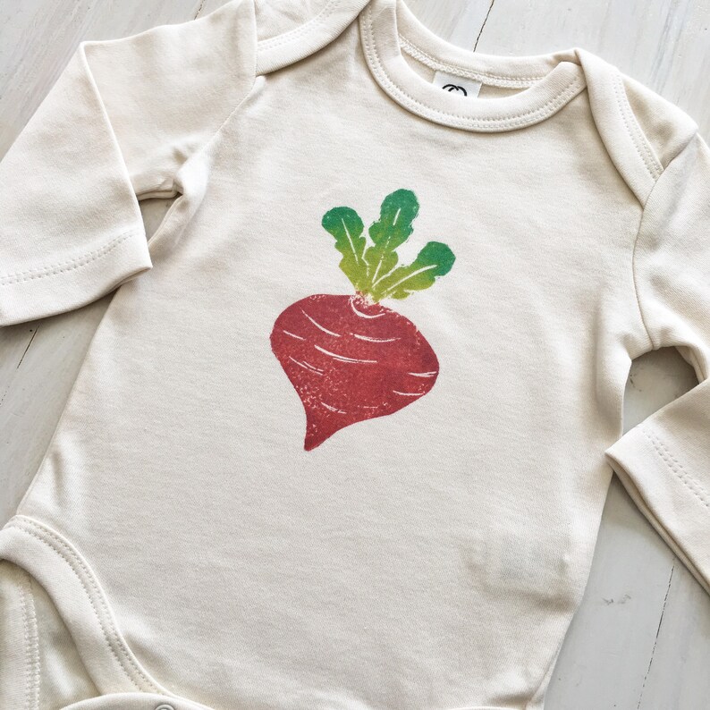 Beet Veggie Baby bodysuit organic baby clothes hippie vegan boy girl newborn clothing hipster foodie vegetable nature garden unisex romper