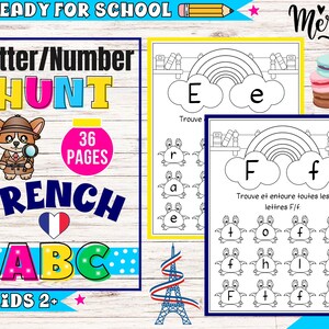French Language: Letter Hunt and Number Hunt