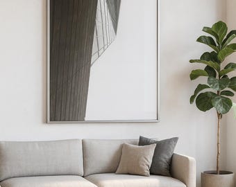 Modern Glass Skyscraper Wall Art – Minimalist Architecture Photography Print